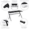 Flash Furniture 55" Black Computer Gaming Desk - Headphone Holder NAN-TG-D1904L-GG - alternate 2